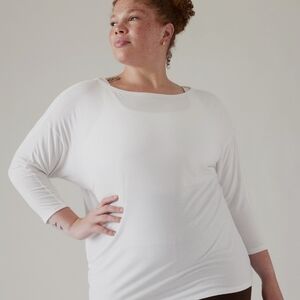 Athleta Women's Long Sleeve White Tee
